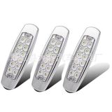 工廠直銷汽車金屬LED邊燈12LED塑料電鍍邊燈卡車邊燈12v 出口邊燈