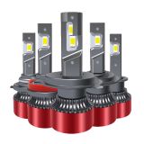 跨境熱銷汽車led大燈燈泡H1H7H4解碼聚光4300k 6000k速賣通亞馬遜