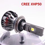 跨境XHP50汽車led大燈 h1 h4 h7 h11 led前照燈 黃金光 透鏡 聚光