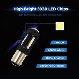 亞馬遜爆款 1156 高亮汽車剎車轉(zhuǎn)向燈 白光18W 3030 13燈