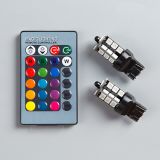 LED遙控七彩霧燈9005 9006 H7 H8 H11 7440 1156 27RGB倒車燈5050