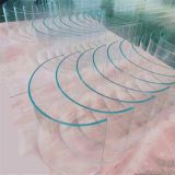 食品展示柜弧形彎鋼玻璃 6mm弧形鋼化玻璃耐高溫鋼化玻璃