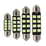 解碼無極雙尖燈2835 8燈汽車LED閱讀燈室內車頂燈改裝29MM/31/36