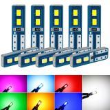 新款藍板汽車高亮T5儀表燈LED 2016-4SMD儀表盤指示燈 LED檔位燈