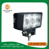 18瓦LED長方型雙排工作燈18WLED工程車燈LED卡車燈18W LED工作燈