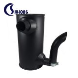 挖掘機(jī)消聲器 挖土機(jī)排氣管消音器PC60-6/4D95工程挖掘機(jī)消聲器