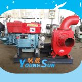 農(nóng)田灌溉6寸柴油水泵 單杠柴油水泵機(jī)組 應(yīng)急移動(dòng)泵車