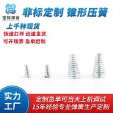 寧波廠家定制 精密錐形壓簧 壓力彈簧 鍍鋅不銹鋼菱型壓縮彈簧