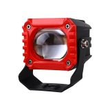 汽車led摩托燈泡超亮黃金眼改裝雙色霧燈大鋼炮射燈LED透鏡激光燈