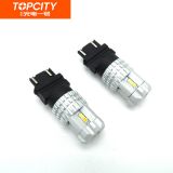 汽車LED車燈白黃雙色轉(zhuǎn)向燈3157 T25 3020 12SMD尾燈日行燈信號(hào)燈