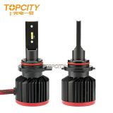 跨境貨源G12 9012汽車燈泡led headlight前照燈一體式風扇頭燈ZES