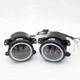 led汽車大燈牧馬人大燈哈雷燈越野改裝車燈4寸改裝led霧燈led大燈