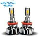 F2led汽車大燈h4單色雙色三色遠(yuǎn)光近光led大燈h7 h11大功率燈泡