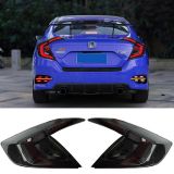 改裝尾燈適用于思域十代Honda Civic 龍鱗尾燈2016 2017 18 19