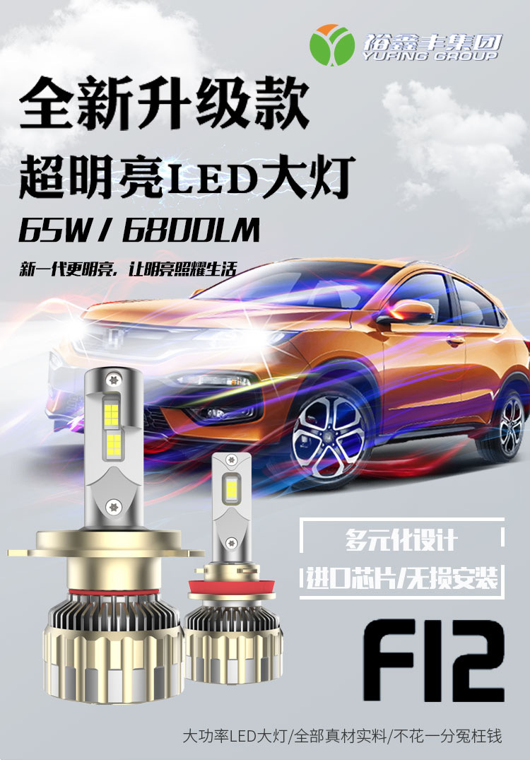F12P超大功率65W汽車大燈