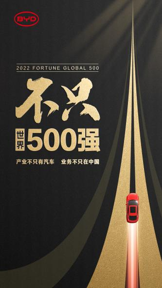 比亞迪,不只世界500強