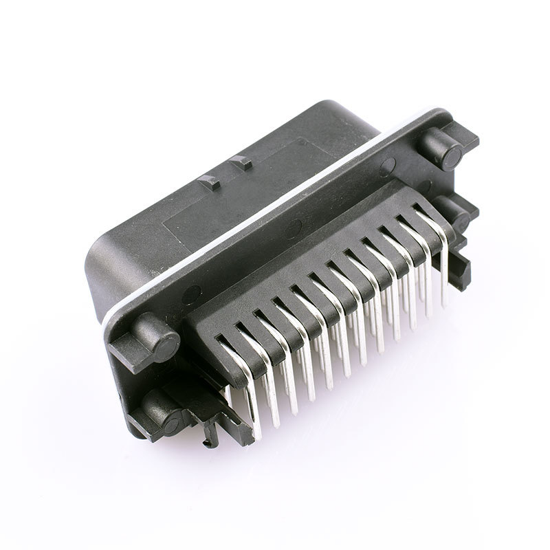 廠家供應(yīng) 35孔板端汽車線束連接器接插件護(hù)套 鍍鋅彎針 776163-1